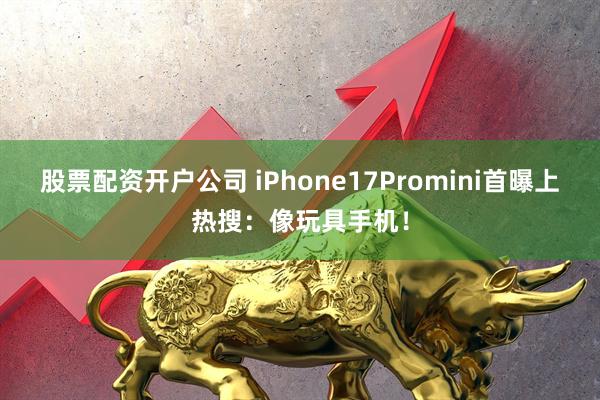 股票配资开户公司 iPhone17Promini首曝上热搜：像玩具手机！